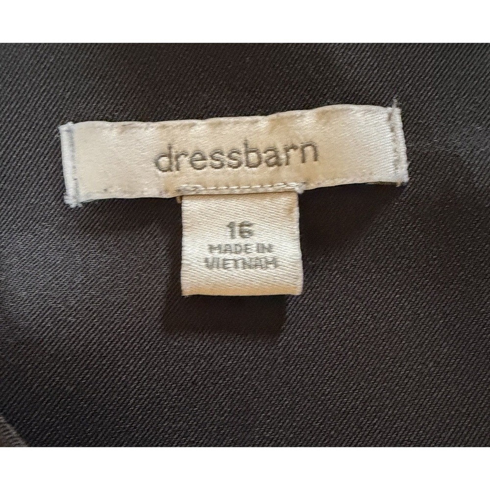 DRESSBARN Women's 16 Mod Floral Sleeveless Sheath Dress Size - Picture 11 of 13